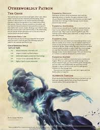 I Had A Weird Dream A Couple Nights Ago About Selling My Soul To A Genie So I Ended Up Draft D D Dungeons And Dragons Dnd Classes Dungeons And Dragons Classes