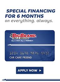 Check spelling or type a new query. Apply For Credit Card Big Brand Tire Service