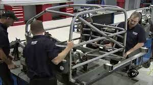 They do not use any stock components when building a nascar race car. Assembling A Race Car Frame How It S Made Youtube