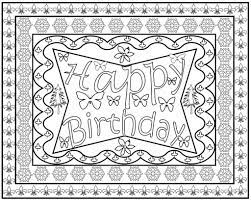 Birthday coloring pages, cute and funny free coloring pages kids will just love to color. Free Printable Coloring Pages For Adults Happy Birthday Coloring And Drawing