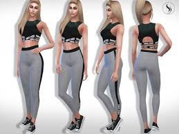 Cc normally refers to hair, clothes . The Sims Resource Athletic Fitness Outfit By Saliwa Sims 4 Downloads Sims 4 Clothing Athletic Outfits Sims 4 Mods Clothes