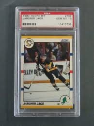 Jaromir jagr (born february 15, 1972) is a czech ice hockey right winger has signed with the montreal canadiens on june 29, 2011. Jaromir Jagr 1990 Rookie Graded Gem Mint 10 70t