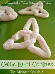 Make today a fun family day and whip up a batch of irish cookies! Celtic Knot Cookies From Ireland Irish Crafts Knot Cookies St Patricks Day Food