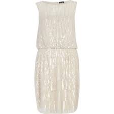 Light Pink Embellished Dress River Island Art Deco Dress Embellished Dress Tea Dress