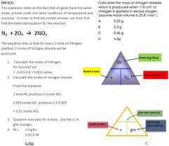 Percent means per 100 parts, where for solutions, part refers to a measure of mass (μg, mg, g, kg, etc.) or volume (μl, ml, l, etc.). Exercise 3 2 Molar Volume Reacting Volumes Higher Chemistry Unit 3 Consolidation Exercises