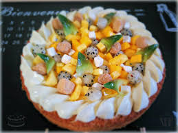 Entremets Exotique Sable Breton Frangipane Noix De Coco Creme Passion Onctueux Vanille Fruits Frais Vanille Kipferl Cube Sables Breton Gourmands Sables