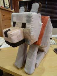 Minecraft Wolf Minecraft Wolf Minecraft Crafts Minecraft Creations