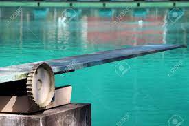 Flexible, air, in the air. Springboard At The Swimming Pool It Is A Strong Flexible Board Stock Photo Picture And Royalty Free Image Image 120479087