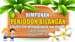 * senarai penjodoh bilangan berikut merupakan bahan senarai penjodoh bilangan bm. Himpunan Penjodoh Bilangan Berserta Contoh Dengan Grafik Yang Menarik