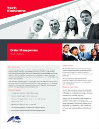 Tech Mahindra Order Management Pega