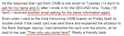 Kota kemuning, 40460 שאה אלאם, סלנגור, מלזיה. Applying For A Credit Card On The Phone Almost Cost A Cimb Customer Rm12 000