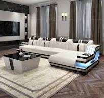 Conjunto de Sofás Luminosa de Diseño Moderno Único para Sala ...
