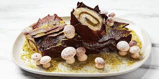 Cardamom Pistachio Buche De Noel Recipe Buche De Noel Melting Chocolate Food