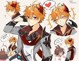 Genshin Impact Childe In 2020 Cute Anime Character Cute Art Art Reference Poses