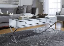 View the stylish karity collection of modern & contemporary glass coffee tables online. Mirrored Coffee Table With Drawers Furniturebox