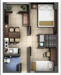 Kreativitas dalam pembuatan desain dan peletakan ruang yang tepat akan menghasilkan living space yang elegan dan cantik, meski ukurannya tidak terlalu besar. Desain Rumah Minimalis 2 Kamar Interistik Com