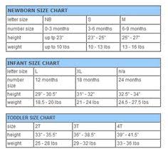 21 Best Size Charts Images Sewing For Kids Baby Sewing
