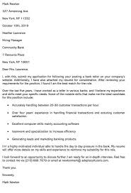 Bank customer service representatives, or financial service representatives, consult with clients about banking, securities, insurance, and other related tasks listed on sample resumes of bank customer service representatives include determining customers' needs and providing solutions with. Best Bank Teller Cover Letter Sample Email Example