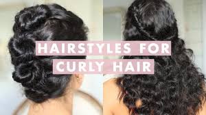 Beautiful hairstyles aren't always born at the salon. Easy And Cute Hairstyles For Curly Hair Youtube