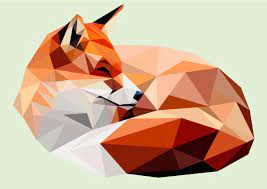 Made With Adobe Illustrator Polygonal Fox Feel Free To Contact Me If You Would Like Me To Make One For You Polygon Kunst Fuchs Malerei Dreieck Kunst