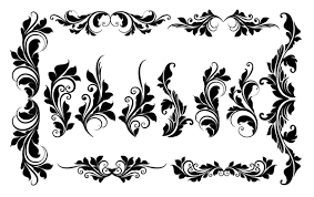Vector floral pattern with flowers and leaves. Roundup Of Free Vintage Ornament Floral Vectors Floral Pattern Vector Vector Flowers Flower Stencil