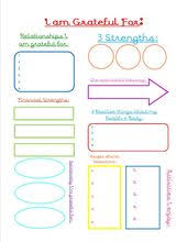 Second Chance To Dream Grateful Journal Sheet Counseling Activities School Social Work Gratitude Journal