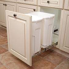 The frame has a fairly weird divider. Pull Out Trash Cans At Lowes Com