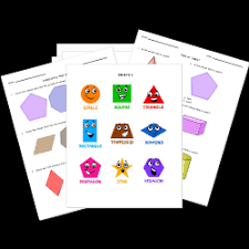 free printable shapes worksheets