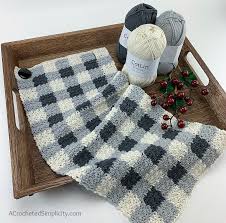Buffalo Plaid Kitchen Towel Free Crochet Towel Pattern A
