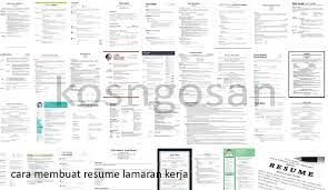 Microsoft word memberikan anda keupayaan untuk membuat resume anda dari templat, serta gunakan templat yang telah dibina ke dalam word. Contoh Resume Lamaran Kerja Online Untuk Fresh Graduate Kosngosan