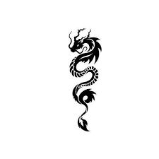 Dragon tattoo can be a symbol of passion, wisdom, fearlessness, rage, power, and prosperity. Dragon Tattoo Tribal Dragon Tattoo Via Polyvore Featuring Accessories And Body A Access Dragon Tattoo Dragon Tattoo Simple Dragon Tattoo Design Simple