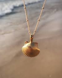 Shell Necklace Hawaiian Sunrise Sea Shell Necklace Gold Etsy Surf Jewelry Seashell Necklace Shell Necklaces