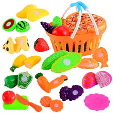40 Sur 24pcs Enfants Pretend Jeux De Role Cuisine Fruits Legumes Nourriture Jouet Set Coupe Cadeau Cuisine Achat Prix Fnac