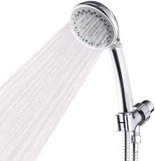 The handheld shower head is attached to a hose (mostly, very flexible) which is itself if you have multiple shower fixtures, installing a kohler forte for each one to get the. Handheld Shower Head With Hose High Pressure Spray Head Against Low Pressure Supply Chrome Amazon Com