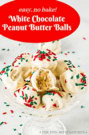 White Chocolate Peanut Butter Balls Recipe Dessert Recipes Easy Peanut Butter Balls Easy Easy Peanut Butter