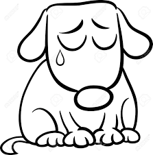 Dog sad drawing illustrations & vectors. Black And White Cartoon Illustration Of Cute Sad Dog Or Puppy Royalty Free Cliparts Vectors And Stock Illustration Image 28459275