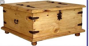 Whether you prefer compartments, drawers, or shelves, storage coffee tables are an easy way to organize and contain household items. New Mexican Pine Coffee Table Trunk Double Storage For Sale In Portlaoise Laois From Authenticicons