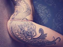 Such designs often range from a small design in the inner part of your thigh, to a larger design that covers the outer area of your thigh. 101 Thigh Tattoo Ideas And Designs For Women