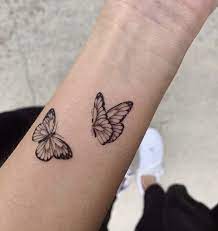 Butterfly Tattoo Flower Wrist Tattoos Simplistic Tattoos Simple Butterfly Tattoo