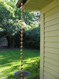 Rain Chains An Alternative To Downspouts Rain Chain Downspout Gutters