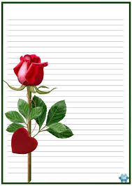 Papel Cartas De Amor Felicidades A Dois Writing Paper Printable Stationery Writing Paper Printable Printable Lined Paper