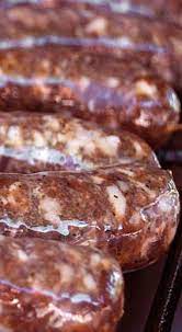 Venison Sausage With Bay And Garlic Venison Sausage Recipes Deer Meat Recipes Venison Summer Sausage Recipe