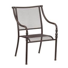 Hampton Bay Mix And Match Stack Patio Dining Chair Fcs60437a The Home Depot Metal Patio Furniture Patio Dining Patio Chairs