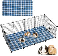 I waited months to put together a rack to hold rabbit cages and dropping pans stacked if you've ever looked at rabbit cages (not the small pet cages), you would know that there are generally two types. Amazon Com Geegoods Guinea Pig Cage Liners Guinea Pig Bedding Washable Air Dried Pee Pads For Guinea Pig Fast Absorbent Waterproof Reduce Shrinkage Non Slip 24 X 48 Pet Supplies