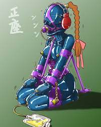 Latex suit bondage hentai