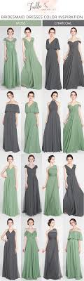 Moss Green And Charcoal Grey Bridesmaid Dresses Bridalparty Bridesmaiddresses Wedding Bridesmaid Dress Colors Mismatched Bridesmaids Custom Bridesmaid Dress