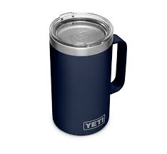 Either The Navy Or Charcoal Yeti Rambler 24 Oz Mug With Standard Lid Mugs Yeti Rambler Yeti