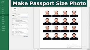 Have you ever wanted to print an image or design, but haven't figured out which size to use? How To Make Passport Size Photo Microsoft Excel 2017 Youtube