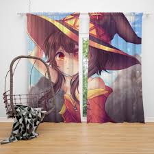 Anime pictures and wallpapers for everyone! Megumin Konosuba Fairy Tail Anime Bedroom Window Curtain Ebeddingsets