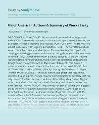 It relates about a young couple's relationship and misunderstanding. Major American Authors Summary Of Works Free Essay Example